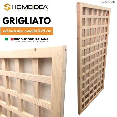 Grigliati legno maglia - in,