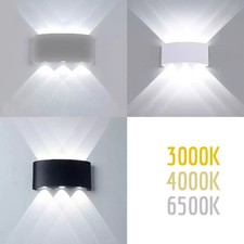 Applique led da esterno doppia luce ip65 parete muro 16W lampada plafoniera NEW