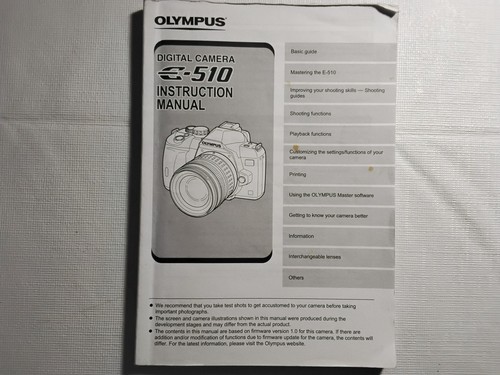 Olympus 510 manuale - e-510,