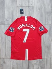 MAGLIA CRISTIANO RONALDO 2007 2008 MANCHESTER UNITED PREMIER LEAGUE RETRO VINTAG