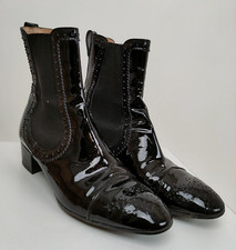 Stivaletti stivali bassi Tod's donna vernice nero nr38 originali-570