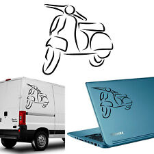 Moto Vespa V2 Adesivo In Vinile