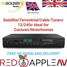 Ricevitore combinato satellitare e terrestre 12V/240V DVB-S2 DVB-T2 DVB-C camper
