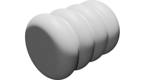Vaso geometrico cerchi - cerchi, per