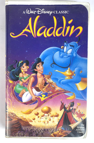 Aladdin vhs walt disney - vhs,