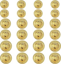 Set 24 Pezzi Bottoni Oro per