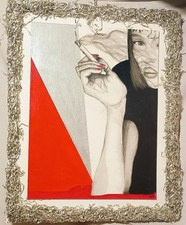Quadro Moderno Donna Dipinto a