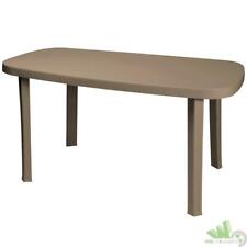TAVOLO RETTANGOLARE DA GIARDINO PLASTICA RESINA 136x82xh72 CM TORTORA ESTERNO
