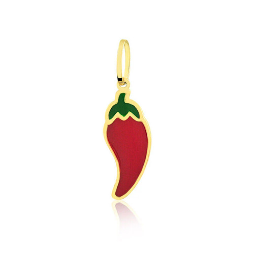 Charm peperoncino oro giallo