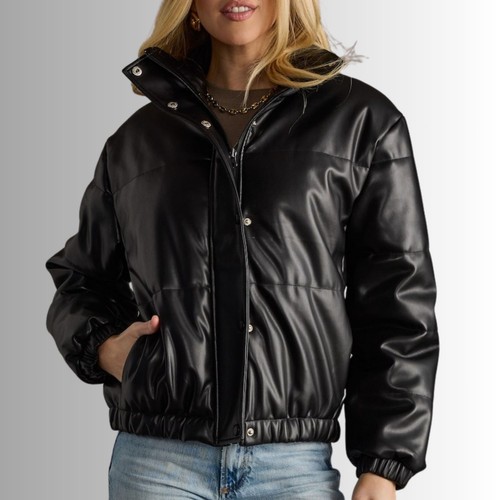 Giubbotto donna nero puffer