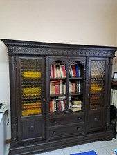 Libreria Vintage  in legno scuro