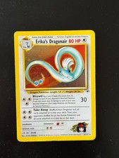 Pokemon Card Erika's Dragonair Holo 4/132 Gym Heroes ENG played PL vintage