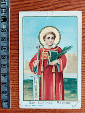 Santino Holy Card SAN LORENZO