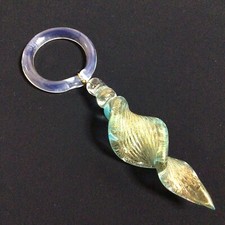 Anello Pendente Goccia Vetro