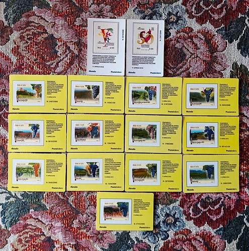 Tessere filateliche 2016 - 2016, vini