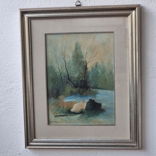 Dipinto olio tela di - olio, su