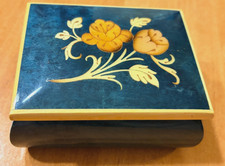 Vtg inlaid wood works legno - works,