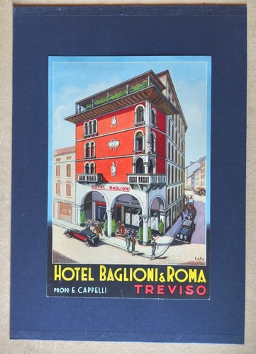 Luggage label hotel baglioni - luggage,