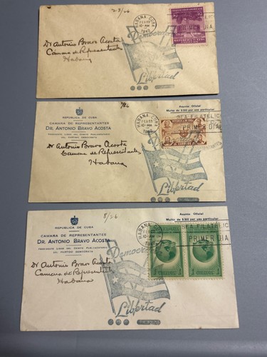Three signed envelopes - signed,