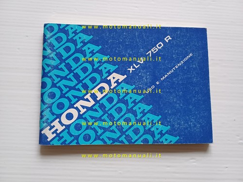 Honda xlv 750 1983 manuale - honda, r