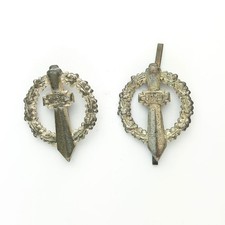 Coppia di gladi distintivi da bavero Milizia Volontaria Sicurezza Nazionale