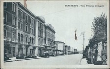 cs382 cartolina benevento citta' viale principe di napoli 1930 campania