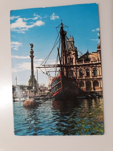 Cartolina barcelona monumento - barcelona,