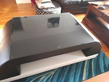 Tavolino da caffè in pelle bianco e nero 