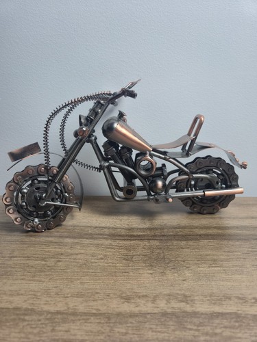 Moto chopper métal - , recyclé