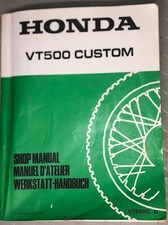Manuale d'officina HONDA VT500 CUSTOM completo 3 lingue Inglese/Francese/Tedesco