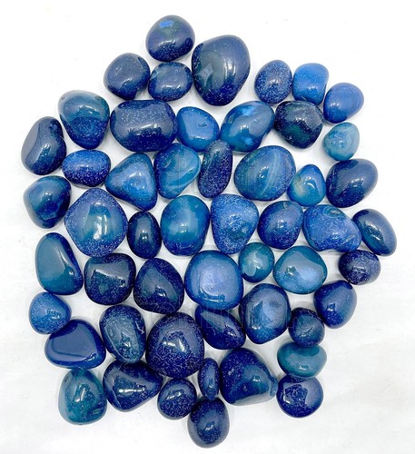 Ciottoli onice blu pietre - di,