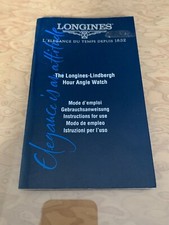 LONGINES Lindbergh Hour Angle watch Booklet NOS