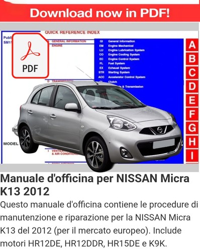 Manuale officina per nissan - d'officina,