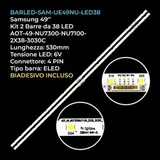 KIT 2 BARRE STRIP 38 LED TV
