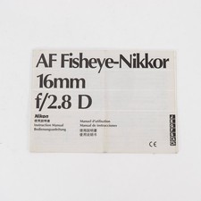 Manuale originale Nikon