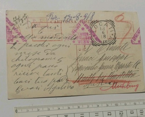 Cartolina prigionieri - cartolina, di