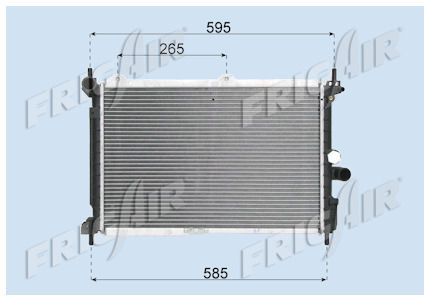 Radiatore acqua motore opel - radiatore,