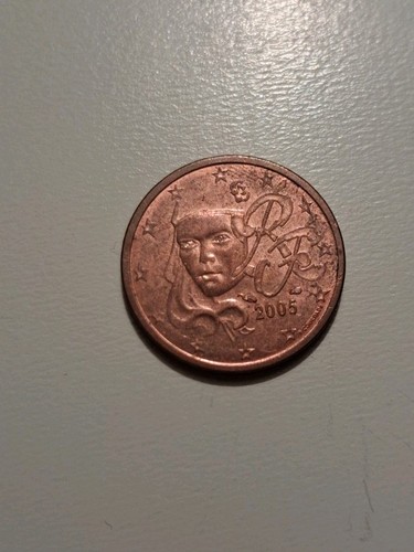 Moneta cent euro francia - moneta, 2