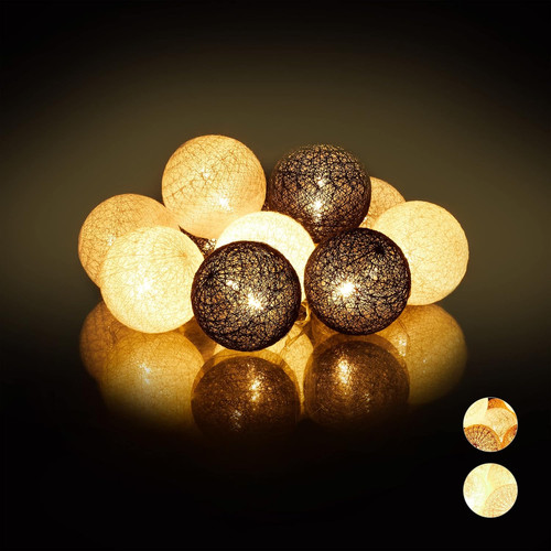 Catena luci led 10 - led,, sfere