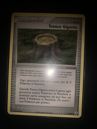 Carta pokemon tronco gigante - carta,