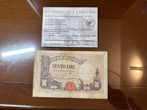 Regno italia lire 100 - d',