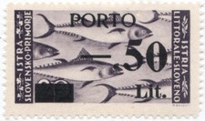 OCC. STRANIERE - Occupazione Jugoslava: ISTRIA E LITORALE SLOVENO, #TX 6AII.