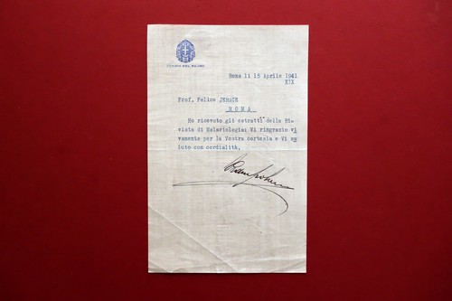 Autografo natale prampolini - natale,