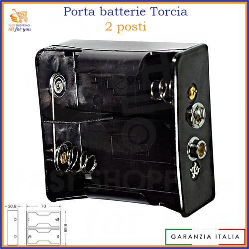 Porta batteria batterie - , torcia