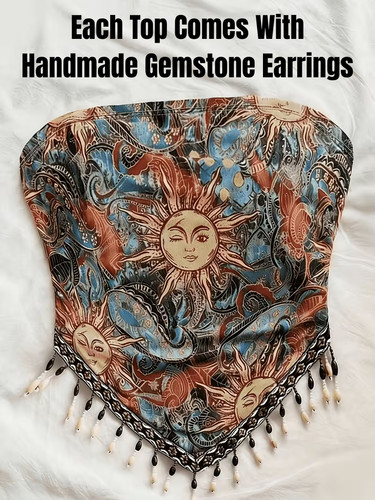 Top donna bohemien sole