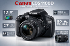 📷 Canon EOS 1100D | 12MP