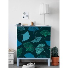 IKEA MALM Comò Turchese Fiori
