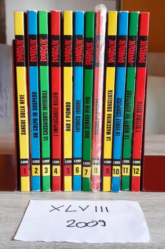 Lotto diabolik inediti - lotto, 1-12