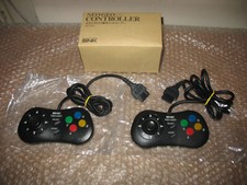 BOXED SET OF 2 JOYPAD NEO GEO CONTROLLERS ORIGINAL SNK! FOR NEO GEO AES CD