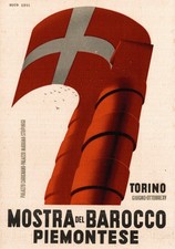 TORINO, 1937 - Nico EDEL - Mostra del Barocco Piemontese - Futurismo - PU237